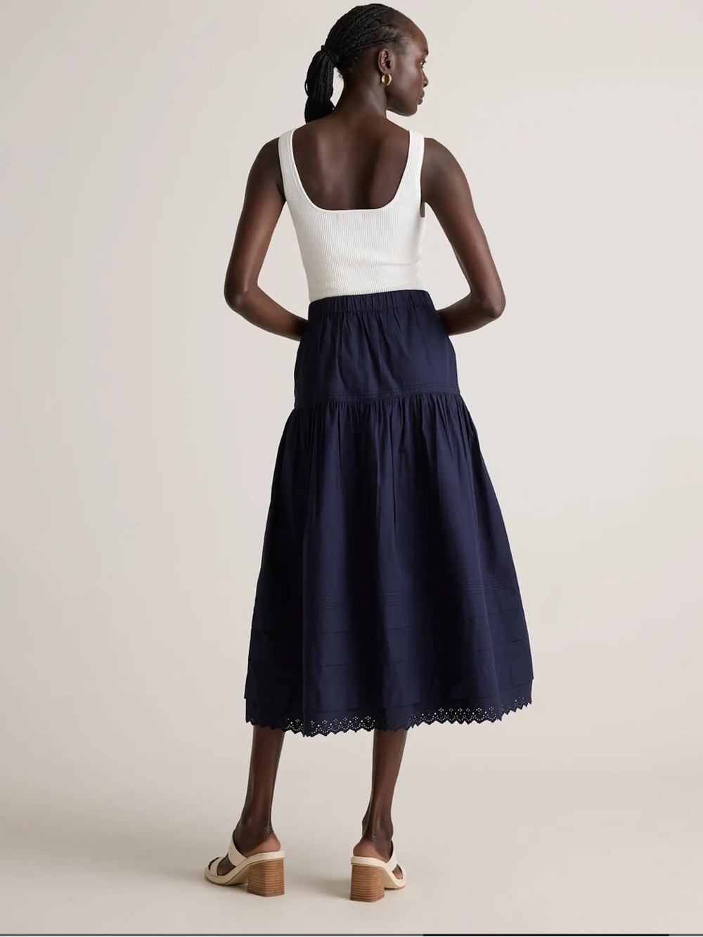 Quince Navy Maxi Skirt - Picture 4 of 7